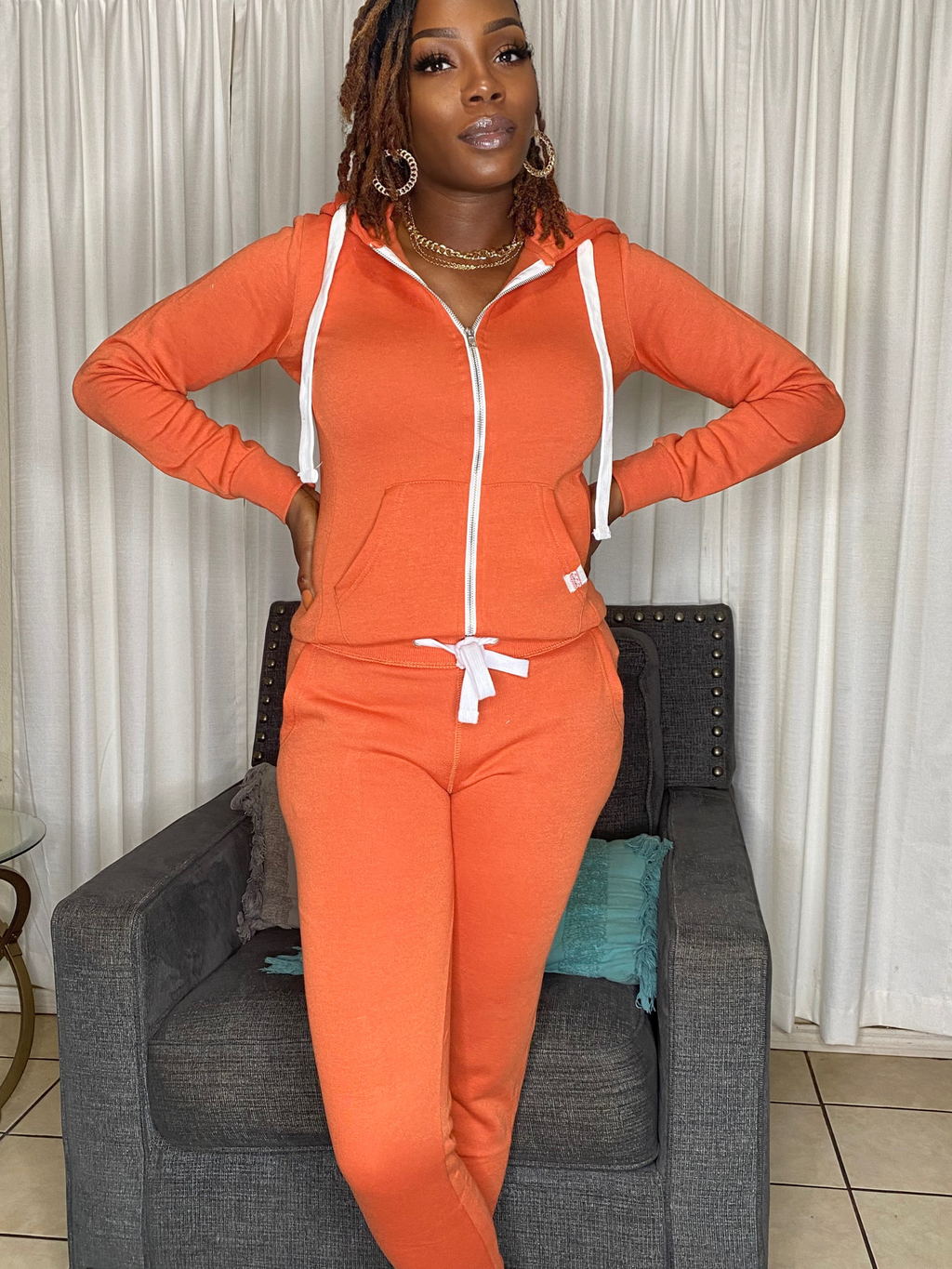 “Roxi” Jogger Set (burnt orange)