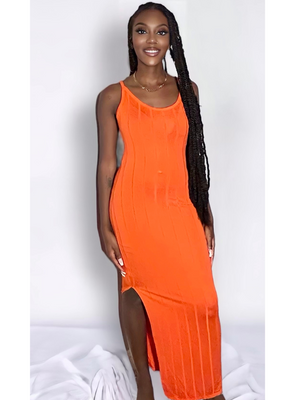 “Jaci” Split Maxi (orange)